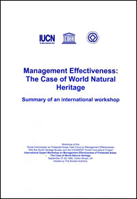 Management effectiveness : the case of World Natural Heritage : summary ...