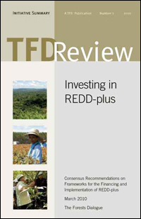 Redd Investing in REDD-plus : consensus recommendations on frameworks for ...