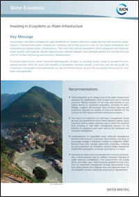 Investing in ecosystems as water infrastructure | IUCN Library System